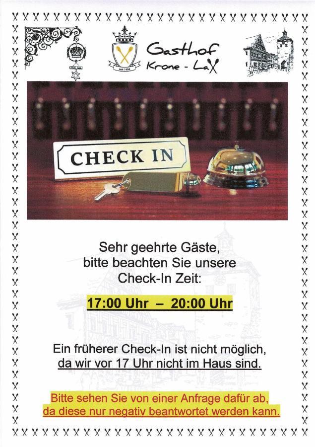 Hotel-Gasthof Krone-Lax Scheinfeld Exterior photo